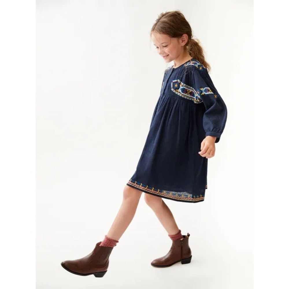 ⚡️MOVING SALE ⚡️ Zara blue embroidered dress ⚡️MOVING SALE ⚡️